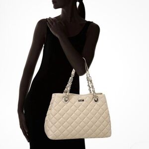 Kate spade  Cream Quilted Tote Bag